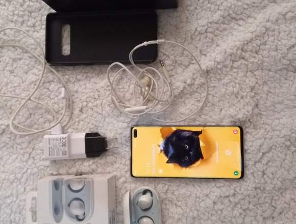 SAMSUNG GALAXY S10 PLUS SE ENCIMA GALAXY BUDS en Puerto Santander (Municipio)