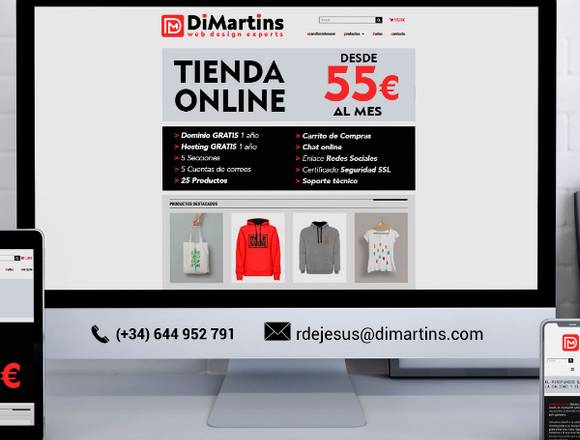 Paginas Webs - Tiendas Online - desde 19Euros