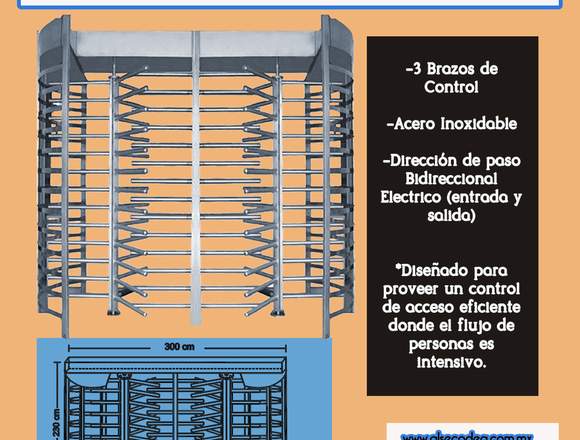 Puerta Giratoria Doble