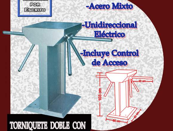 Torniquete Doble con Control de Acceso en Gustavo A. Madero (Municipio)