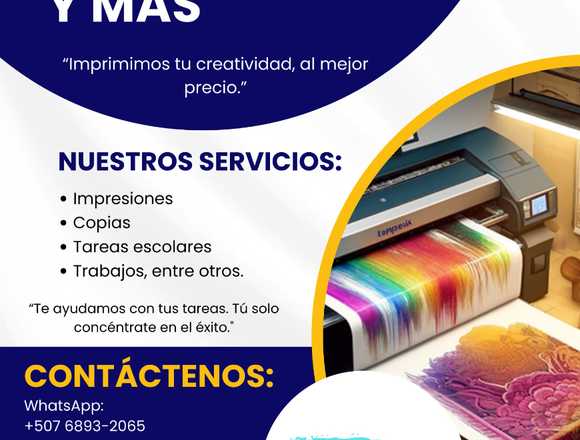 Servicios de Impresiones, tareas, trabajos y más en San Carlos (Distrito)