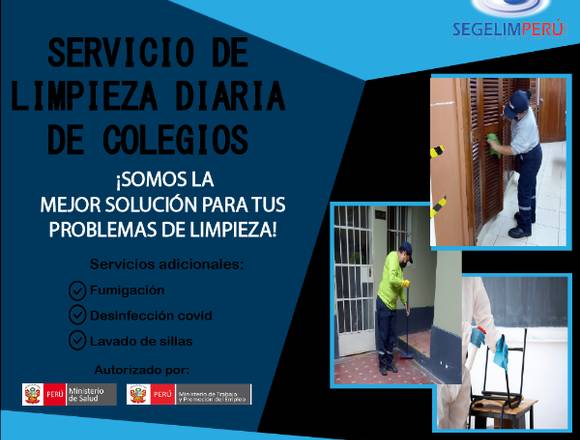 Limpieza diaria de colegios en Lima (Lima 1) (Distrito)