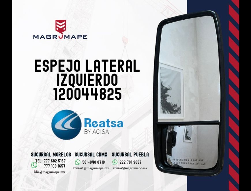 ESPEJO LATERAL IZQUIERDO 120044825 en Puebla (Municipio)