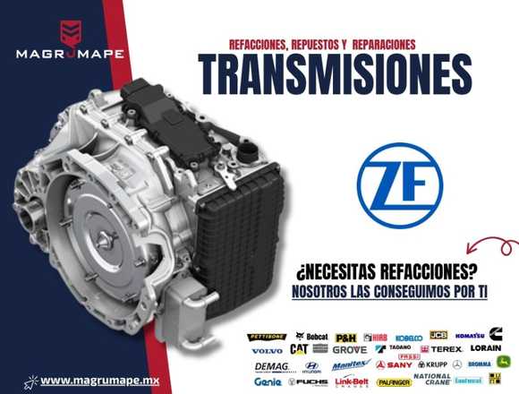 TRANSMISIONES ZF PARA GRUAS Y MAQUINARIA PESADA en Puebla (Municipio)