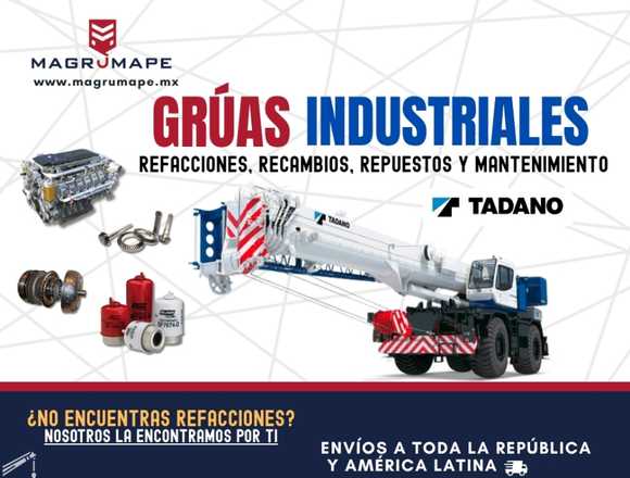 REFACCIONES PARA GRÚAS INDUSTRIALES TADANO en Puebla (Municipio)