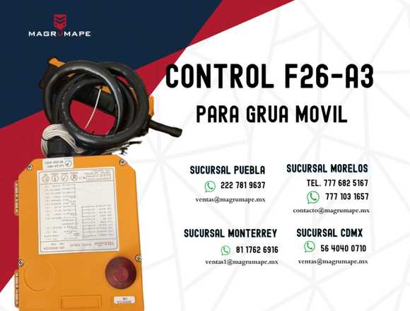 Control F26-A3 Para grua movil en Cuernavaca (Municipio)