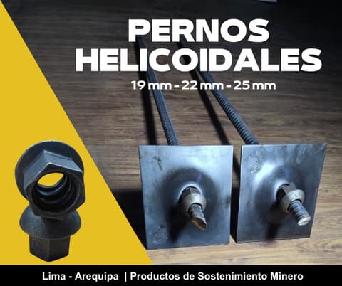 ANCLAJE - RESISTENCIA – PERNOS HELICOIDALES 22MM en Cajamarca (Distrito)