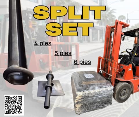 ANCLAJE RÁPIDO PARA MINERÍA – SPLIT SET 4 PIES en Trujillo (Distrito)