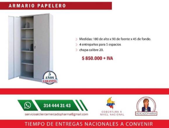 Armario papelero metálico en Cartagena (Municipio)