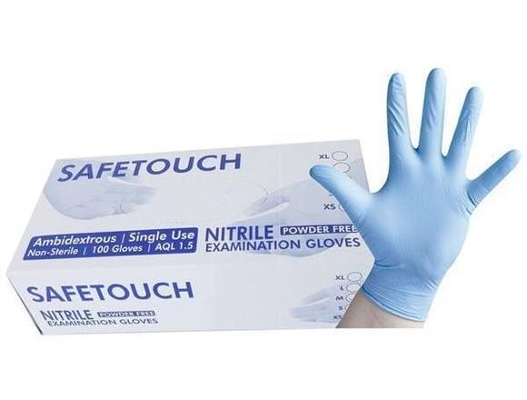 Nitrilpuderfreie blaue Handschuhe in Borkum (Lokalität)