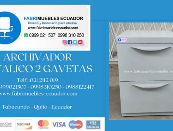ARCHIVADOR METALICO DE 2 GAVETAS en Pedro Moncayo (Cantón)