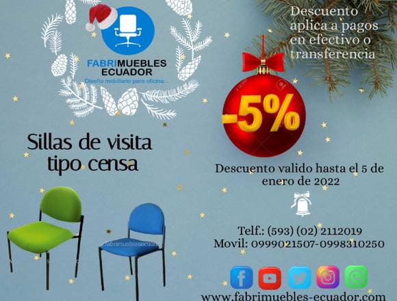 SILLAS DE VISITA-TIPO CENSA en Pedro Moncayo (Cantón)
