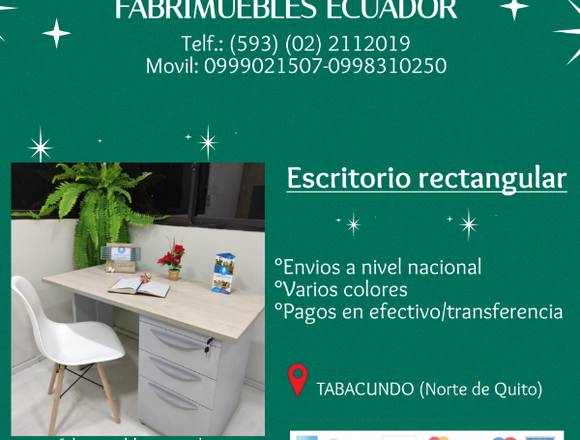 ESCRITORIO RECTANGULAR DE 120CM*60CM en Pedro Moncayo (Cantón)