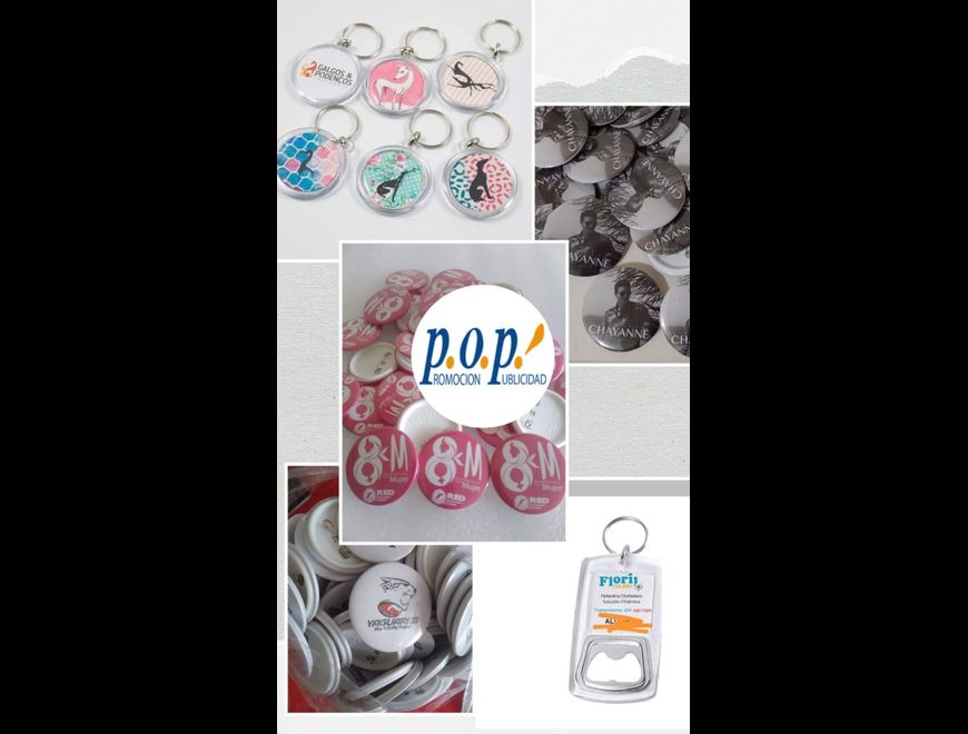 Pines y llaveros personalizados PRECIOS BAJOS
