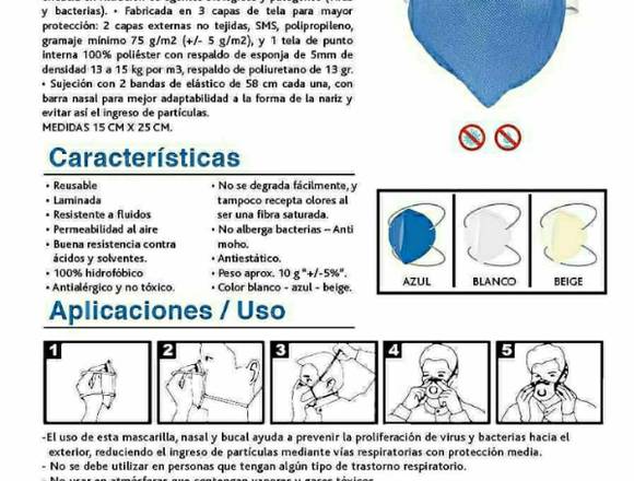 Mascarilla KN95 oferta al por mayor a partir de 50 en Guayaquil (Cantón)