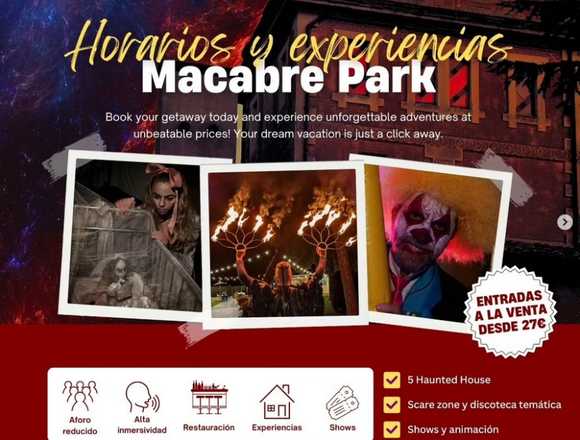 Macabre Park el Scream Park Inmersivo en Barcelona (Municipio)