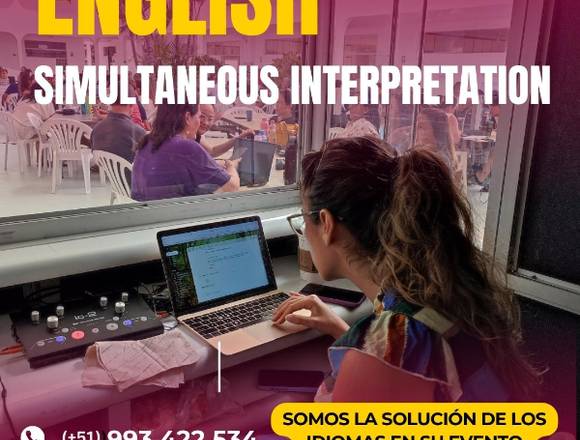 Simultaneous translation services in LIMA Perú