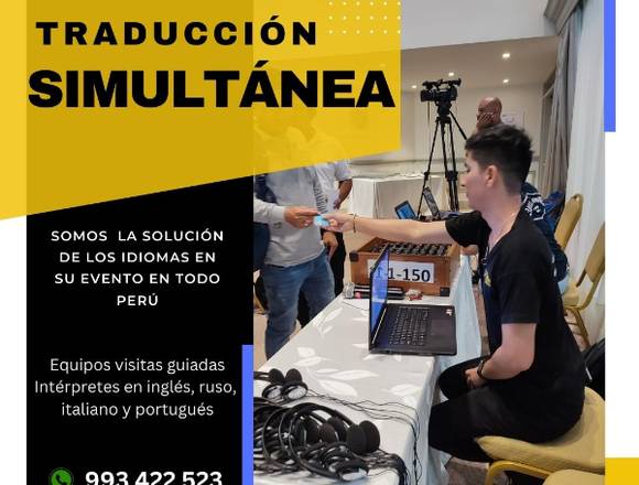 traducción simultánea PORTUGUÉS en LIMA- CUSCO