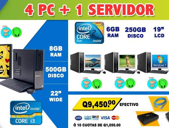 COMPUTADORAS PARA CAFE INTERNET Q7,590.00 en Ciudad de Guatemala (Municipio)