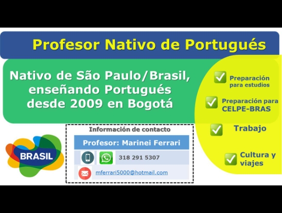Profesor y Clase de Portugués