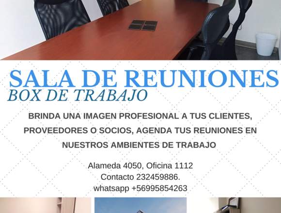 ARRIENDO SALA DE REUNIONES en Estación Central (Comuna)