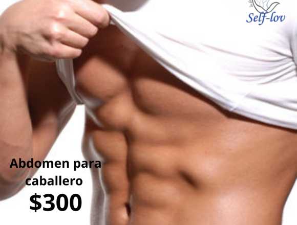 Depilación masculina en area del abdomen