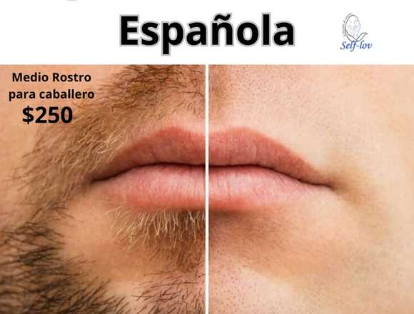 DEPILACIÓN MEDIO ROSTRO CERA ESPAÑOLA SELF-LOV en Guadalajara (Municipio)