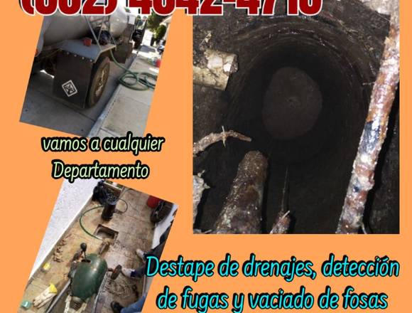 Drenajes tapados/los liberamos en Ciudad de Guatemala (Municipio)