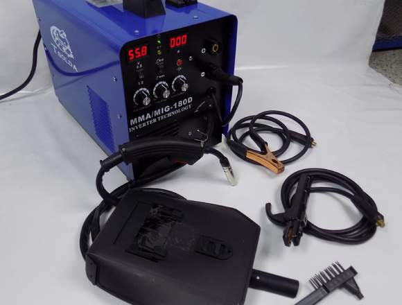 Soldadora de Microalambre y Electrodo 110/220v