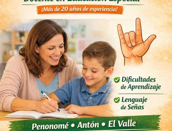 Tutorías Especializadas en Educación Especial en Arraiján (Distrito)