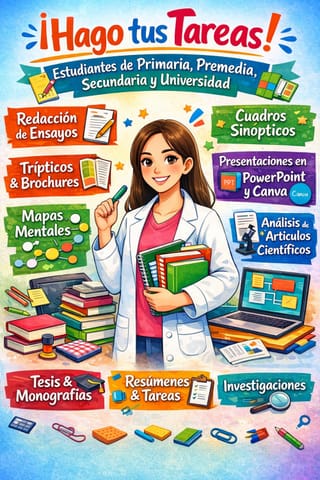 ¿Necesitas ayuda con tus tareas o trabajos? 📖✨ en Arraiján (Distrito)
