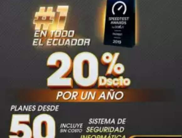 Internet de Fibra óptica Ultra Alta Velocidad en Manta (Cantón)