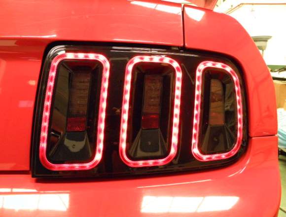 Mustang intermitentes amarillos led secuenciales