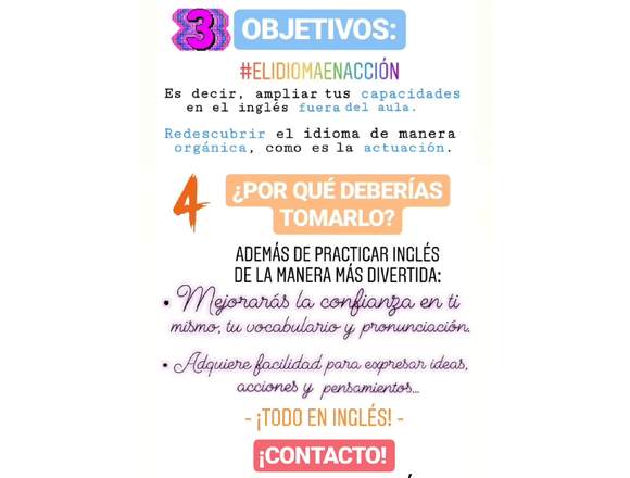 Curso de Teatro en inglés