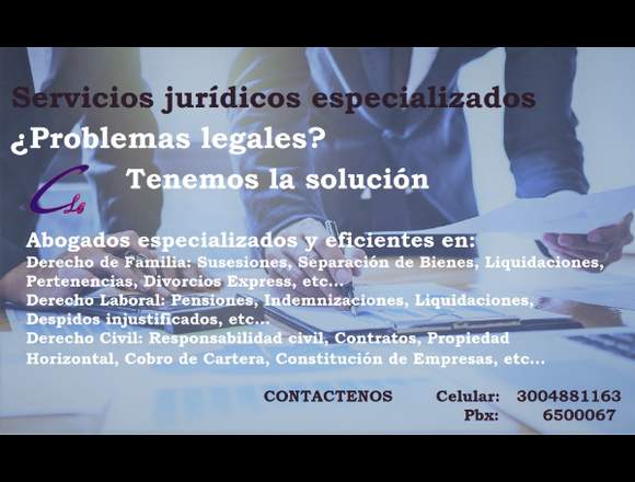 Servicios jurídicos especializados en Bogotá, D.C. (Municipio)