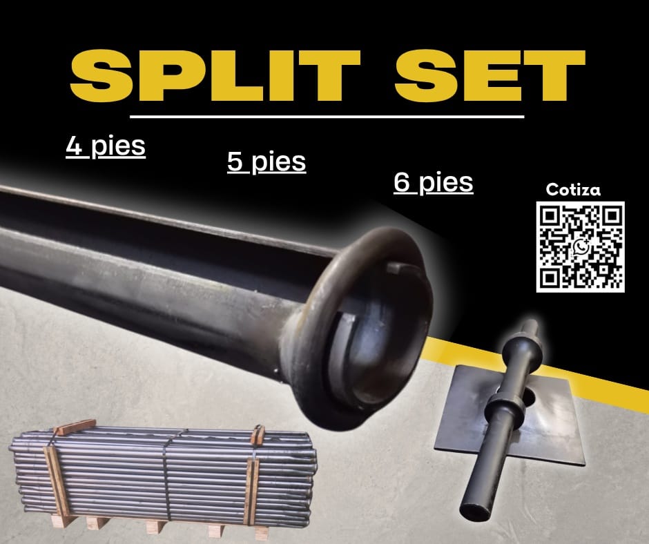 Split Set 4 y 5 pies – Anclajes minero - Perno en Cajamarca (Distrito)
