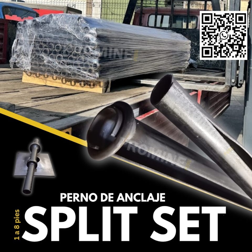 Perno de fricción - Split Set - Sostenimiento en Trujillo (Distrito)