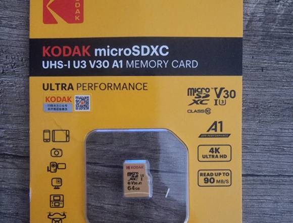 Tarjeta de memoria de 64 Gb kodak en Madrid (Municipio)