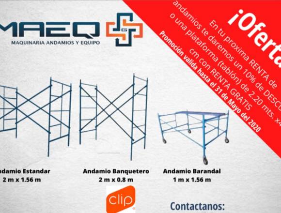 andamios y accesorios en Ecatepec de Morelos (Municipio)