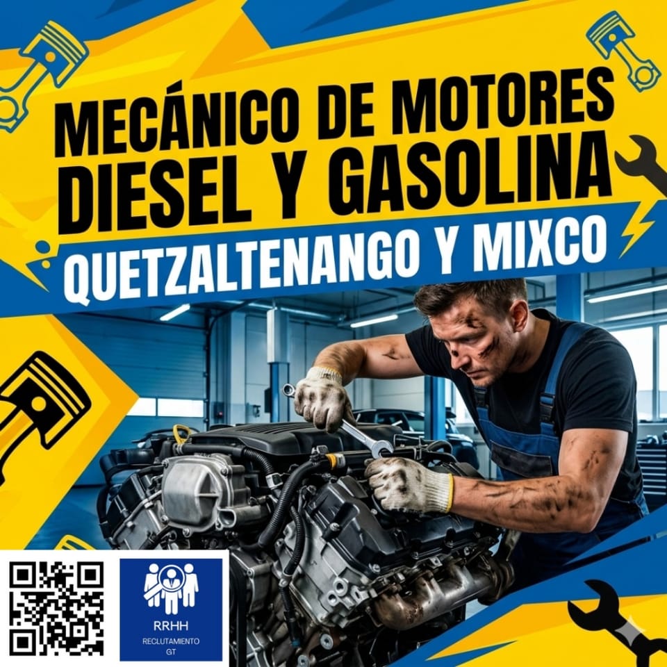 MECANICO AUTOMOTRIZ PARA QUETZALTENANGO DIESEL en Quetzaltenango (Municipio)
