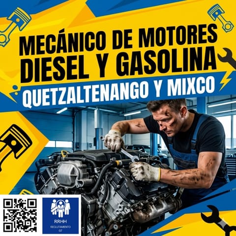 MECANICO AUTOMOTRIZ PARA QUETZALTENANGO DIESEL en Quetzaltenango (Municipio)