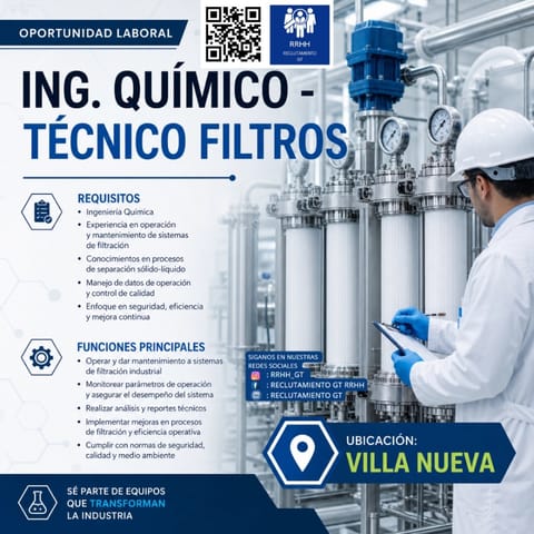 INGENIERO QUIMICO VILLA NUEVA en Ciudad de Guatemala (Municipio)