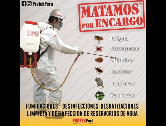 Fumigaciones ProtekPeru en La Libertad de Pallán (Distrito)