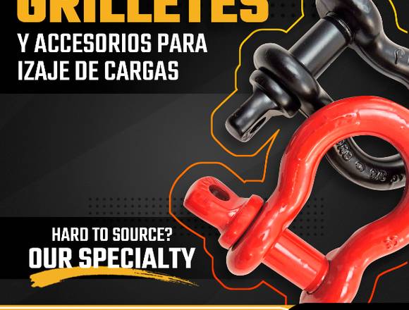 GRILLETES Y ACCESORIOS PARA IZAJE DE CARGAS