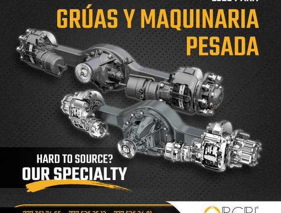 EJES PARA GRÚAS INDUSTRIALES Y MAQUINARIA PESADA en Veracruz (Municipio)