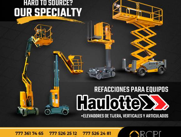 REFACCIONES PARA PLATAFORMAS ELEVADORAS HAULOTTE en Hermosillo (Municipio)