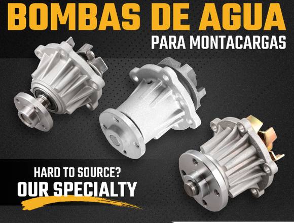 BOMBAS DE AGUA PARA MONTACARGAS Y MAQUINARIA