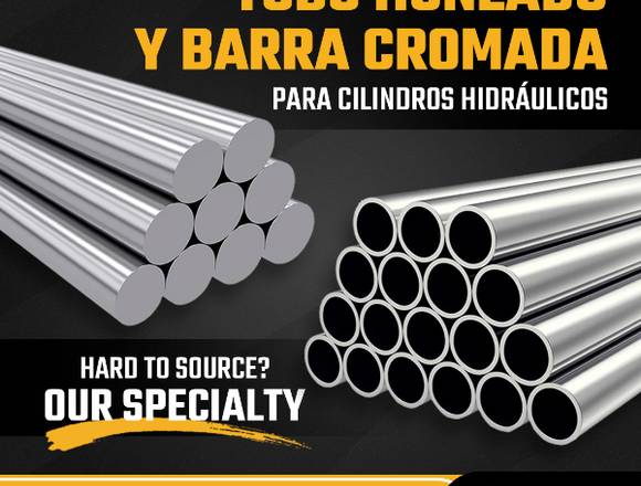 TUBO HONEADO Y BARRA CROMADA PARA CILINDROS
