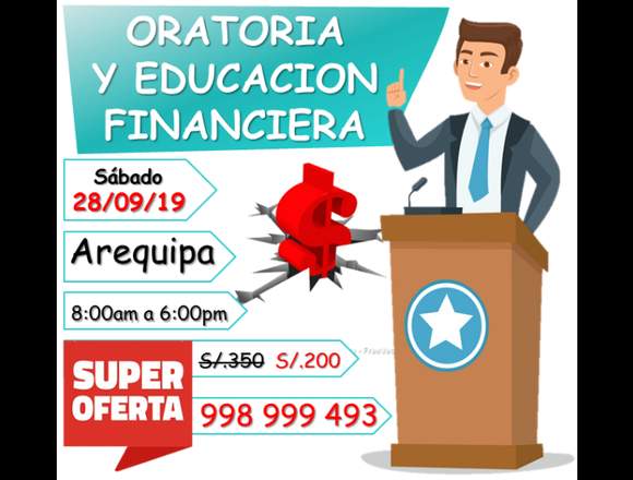 Curso de Oratoria y Educacion Financiera: en Arequipa (Distrito)