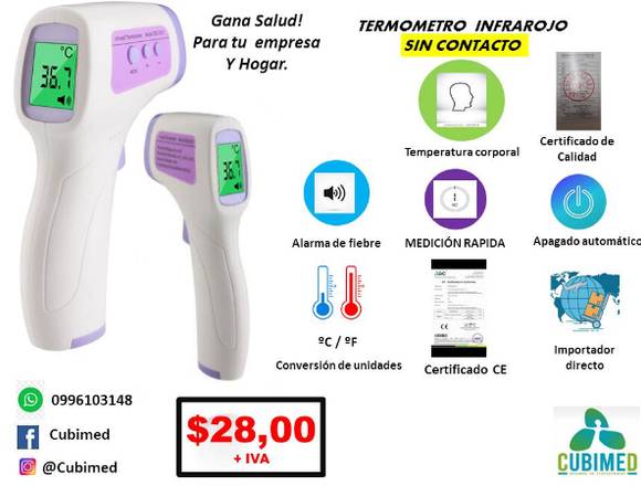 TERMÓMETRO INFRARROJO DIGITAL